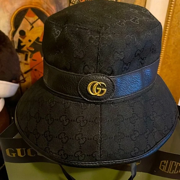 Gucci | Accessories | Gucci Gg Monogram Leathertrim Bucket  display picture 1